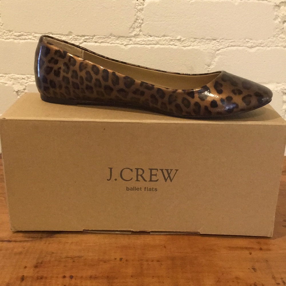 J Crew tortoise ballet flats